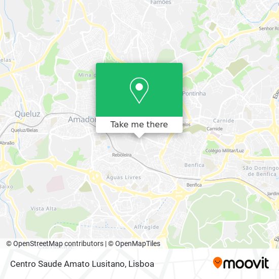 Centro Saude Amato Lusitano map