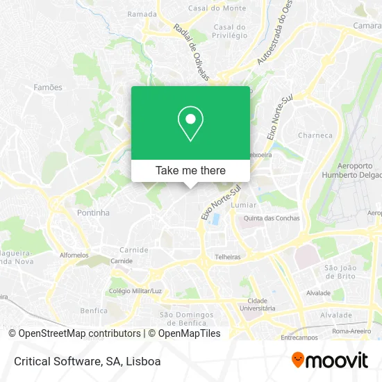 Critical Software, SA map