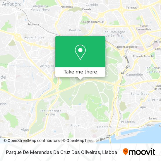 Parque De Merendas Da Cruz Das Oliveiras map