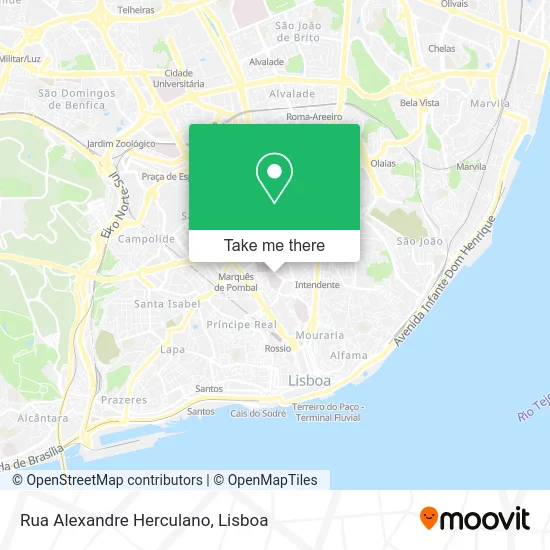Rua Alexandre Herculano map