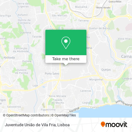 Juventude União de Vila Fria mapa