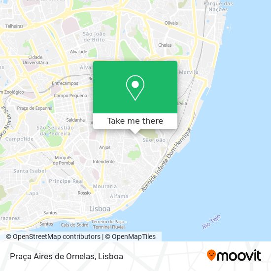 Praça Aires de Ornelas map