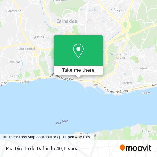 Rua Direita do Dafundo 40 mapa