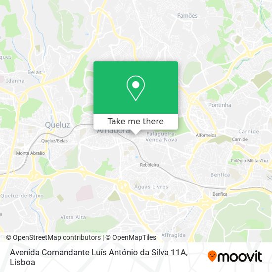 Avenida Comandante Luís António da Silva 11A map