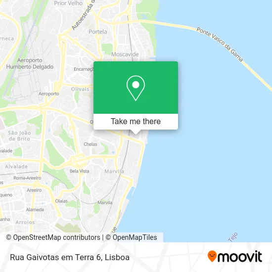 Rua Gaivotas em Terra 6 map