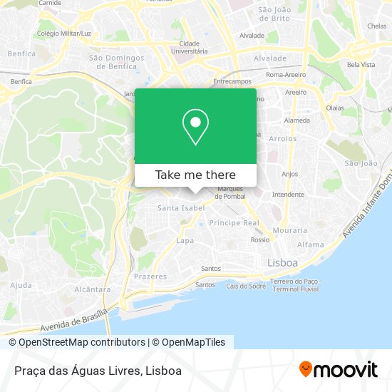 Praça das Águas Livres map