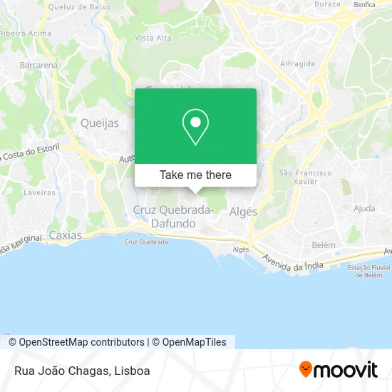 Rua João Chagas mapa