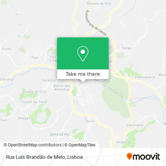 Rua Luís Brandão de Melo mapa