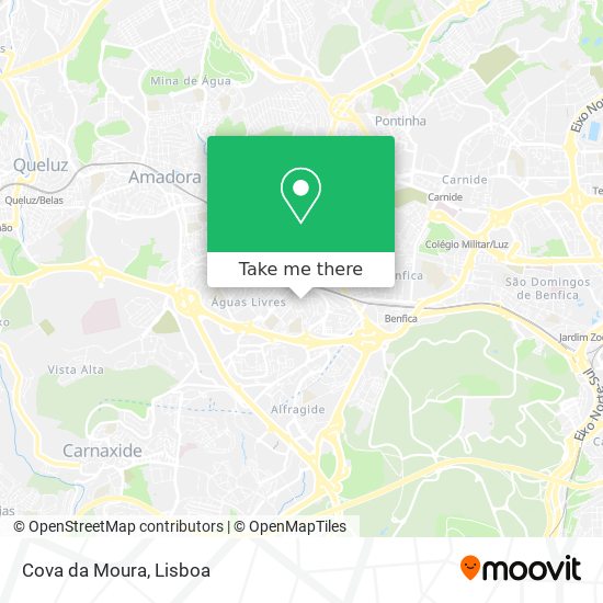 Cova da Moura map