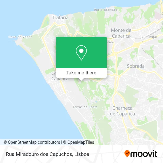 Rua Miradouro dos Capuchos map
