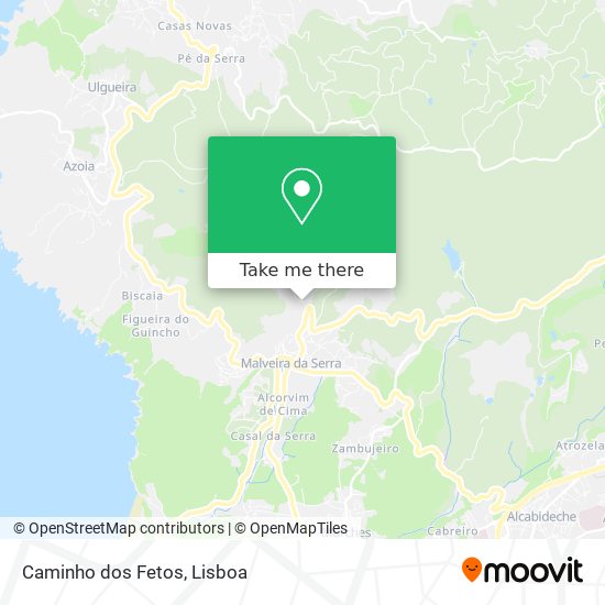 Caminho dos Fetos map