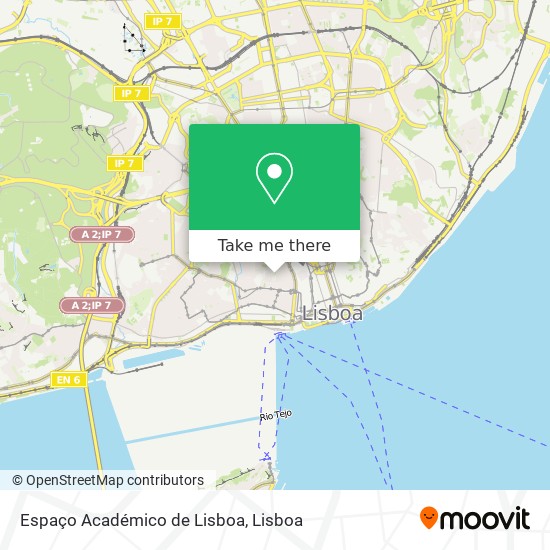 Espaço Académico de Lisboa map