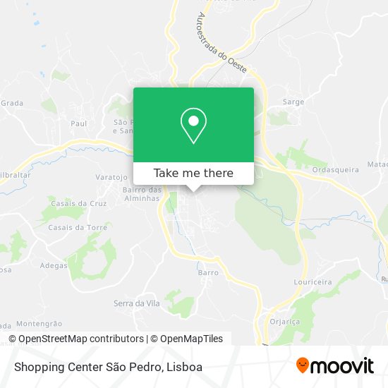 Shopping Center São Pedro mapa