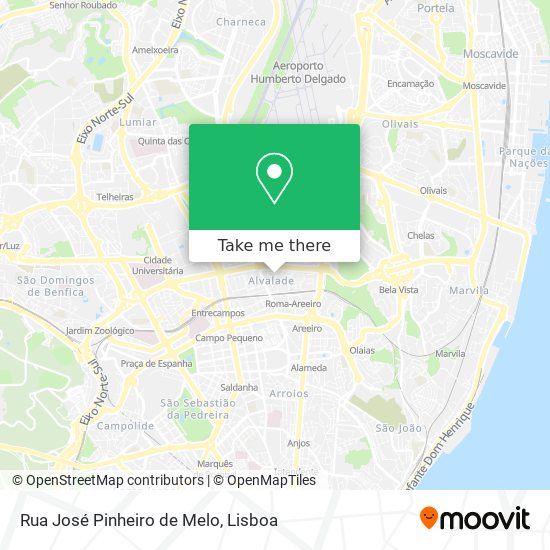 Rua José Pinheiro de Melo map