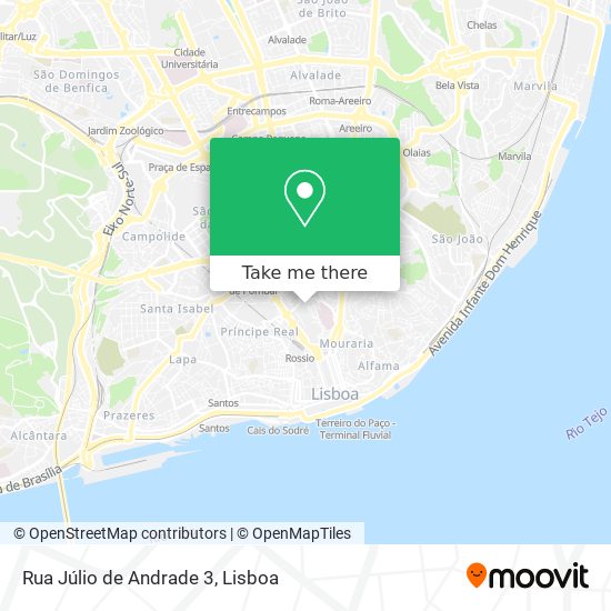 Rua Júlio de Andrade 3 mapa