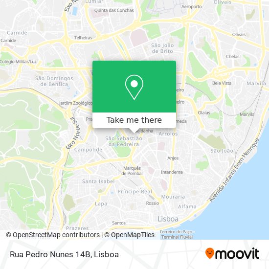 Rua Pedro Nunes 14B mapa