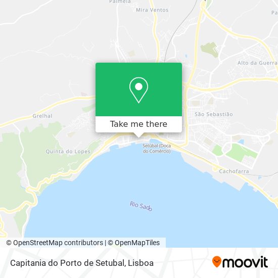 Capitania do Porto de Setubal mapa