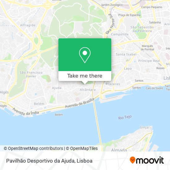 Pavilhão Desportivo da Ajuda map