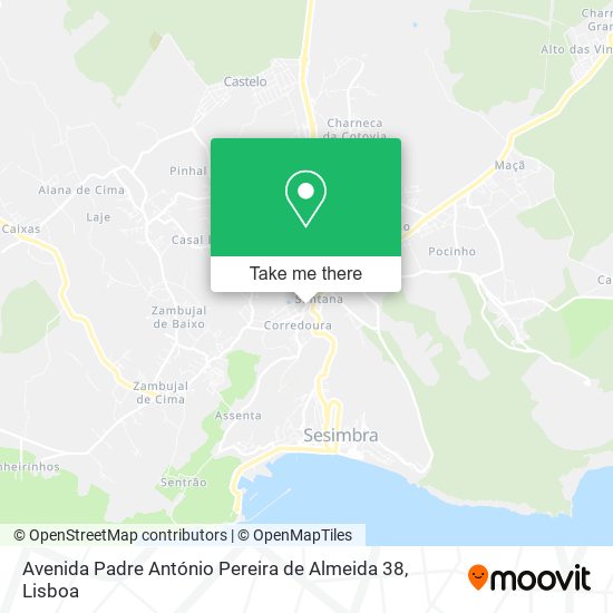 Avenida Padre António Pereira de Almeida 38 map