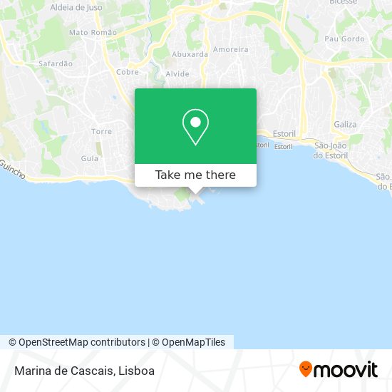 Marina de Cascais mapa