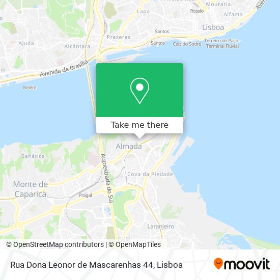 Rua Dona Leonor de Mascarenhas 44 mapa