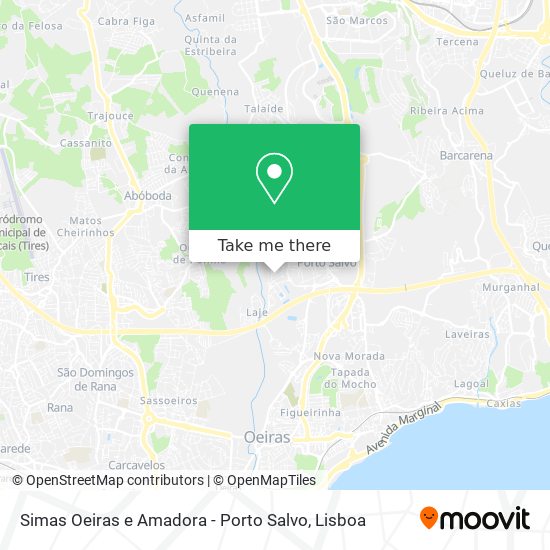 Simas Oeiras e Amadora - Porto Salvo map