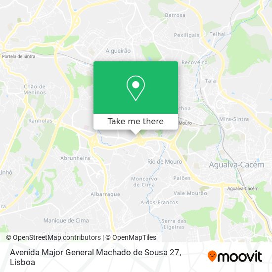 Avenida Major General Machado de Sousa 27 mapa