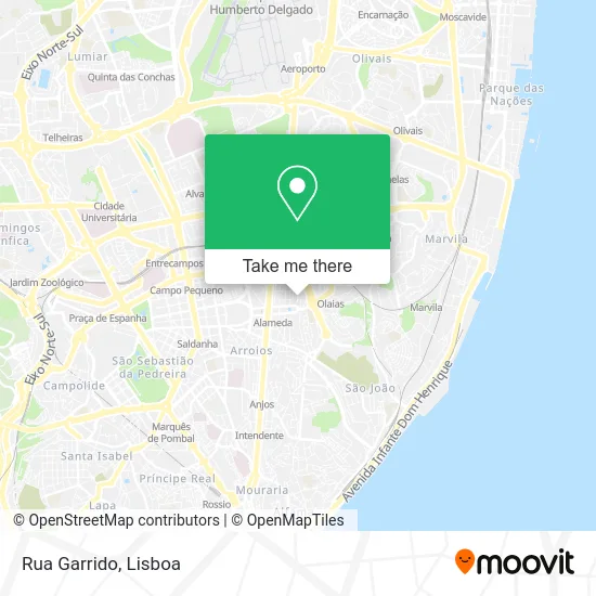Rua Garrido map