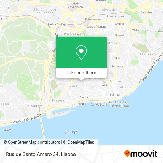 Rua de Santo Amaro 34 map