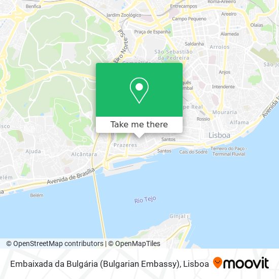 Embaixada da Bulgária (Bulgarian Embassy) mapa