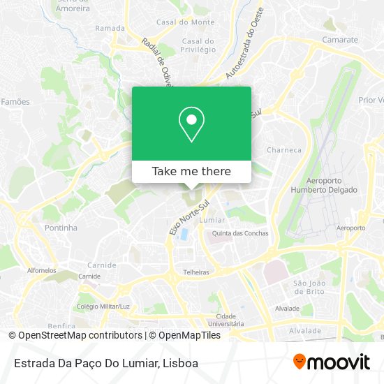 Estrada Da Paço Do Lumiar map