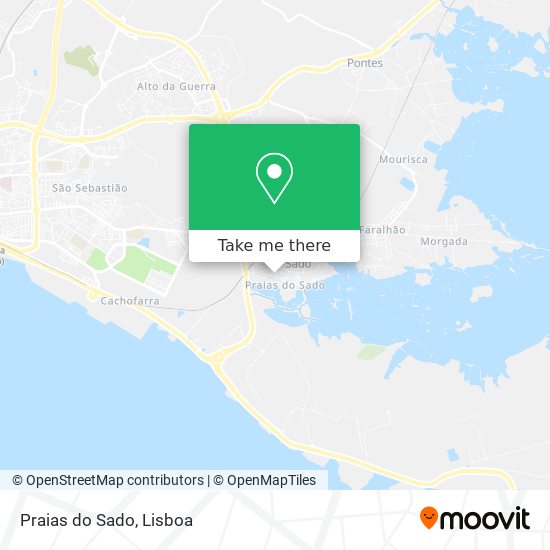 Praias do Sado map