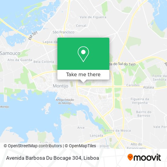 Avenida Barbosa Du Bocage 304 map