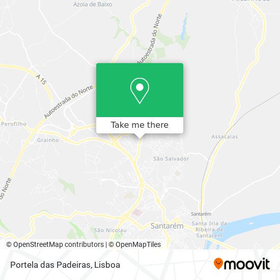 Portela das Padeiras mapa