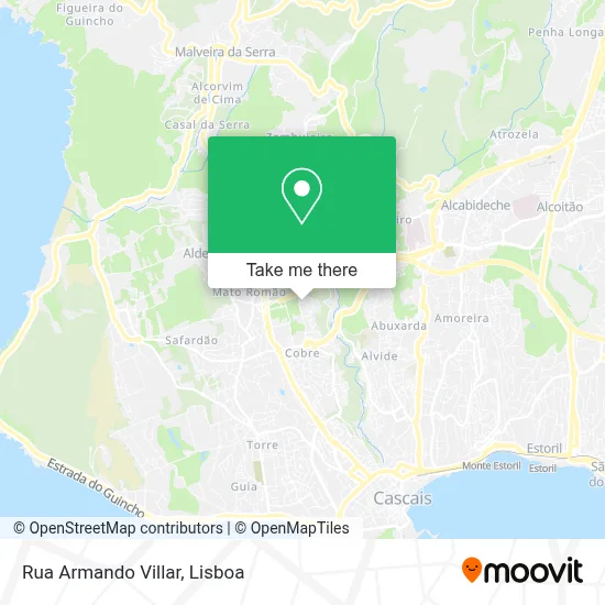 Rua Armando Villar mapa