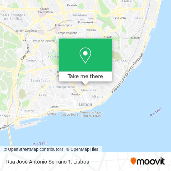 Rua José António Serrano 1 map
