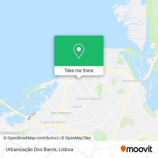 Urbanização Dos Barris map