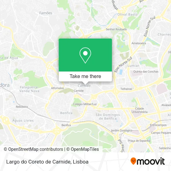 Largo do Coreto de Carnide map