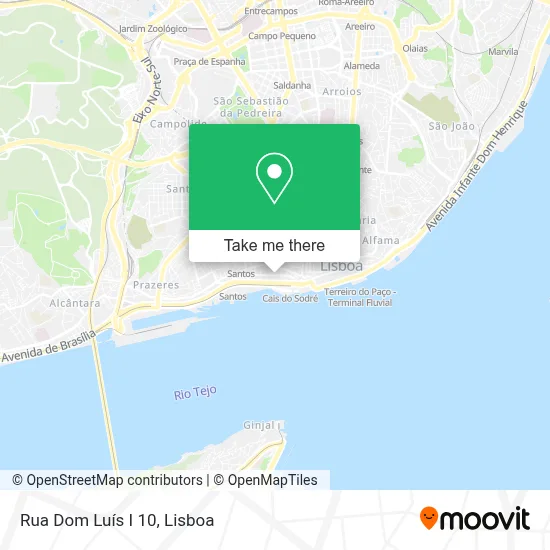 Rua Dom Luís I 10 map