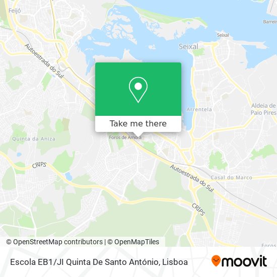 Escola EB1 / JI Quinta De Santo António mapa