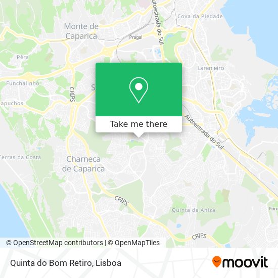 Quinta do Bom Retiro map