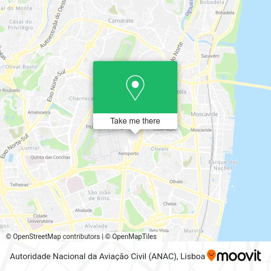 Autoridade Nacional da Aviação Civil (ANAC) map