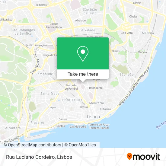 Rua Luciano Cordeiro map