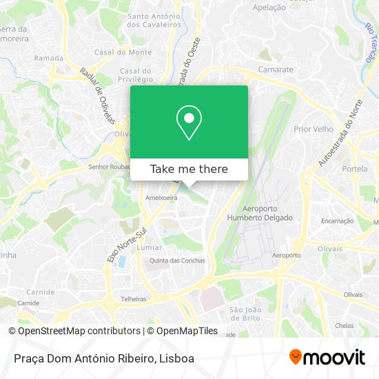 Praça Dom António Ribeiro mapa