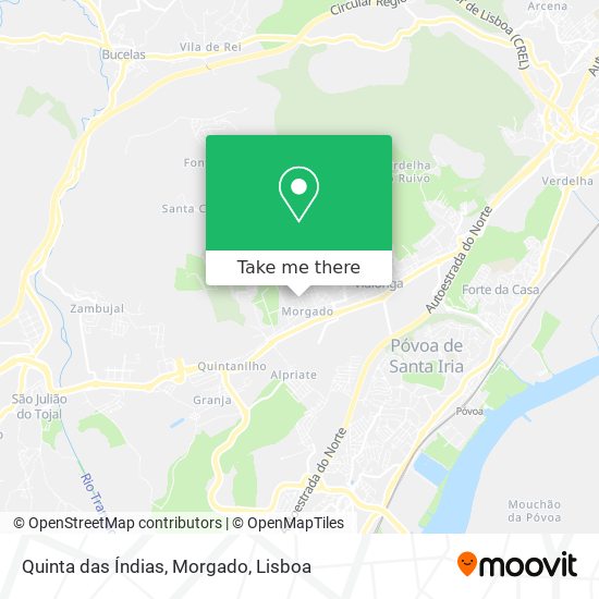 Quinta das Índias, Morgado map