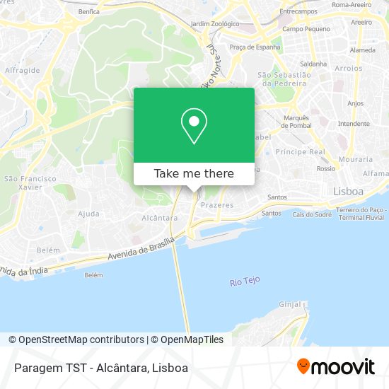 Paragem TST - Alcântara map