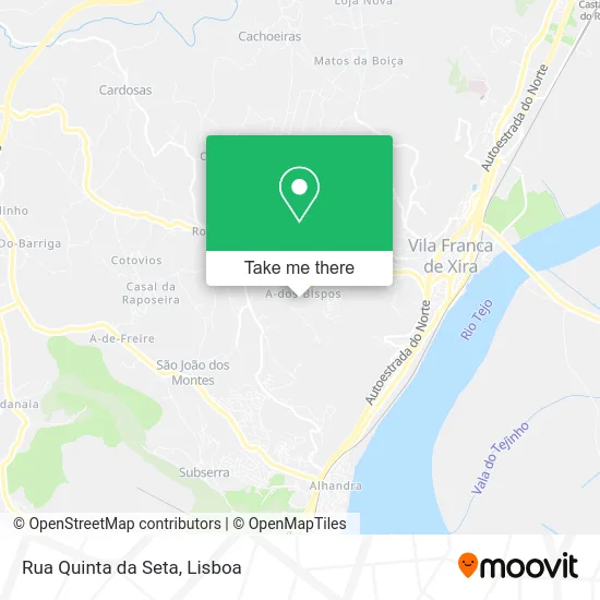 Rua Quinta da Seta map