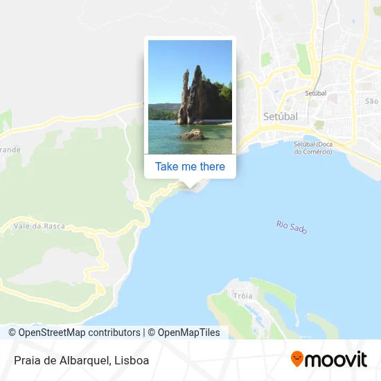 Praia de Albarquel map
