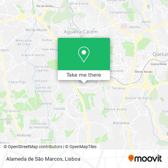 Alameda de São Marcos mapa
