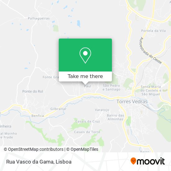 Rua Vasco da Gama map